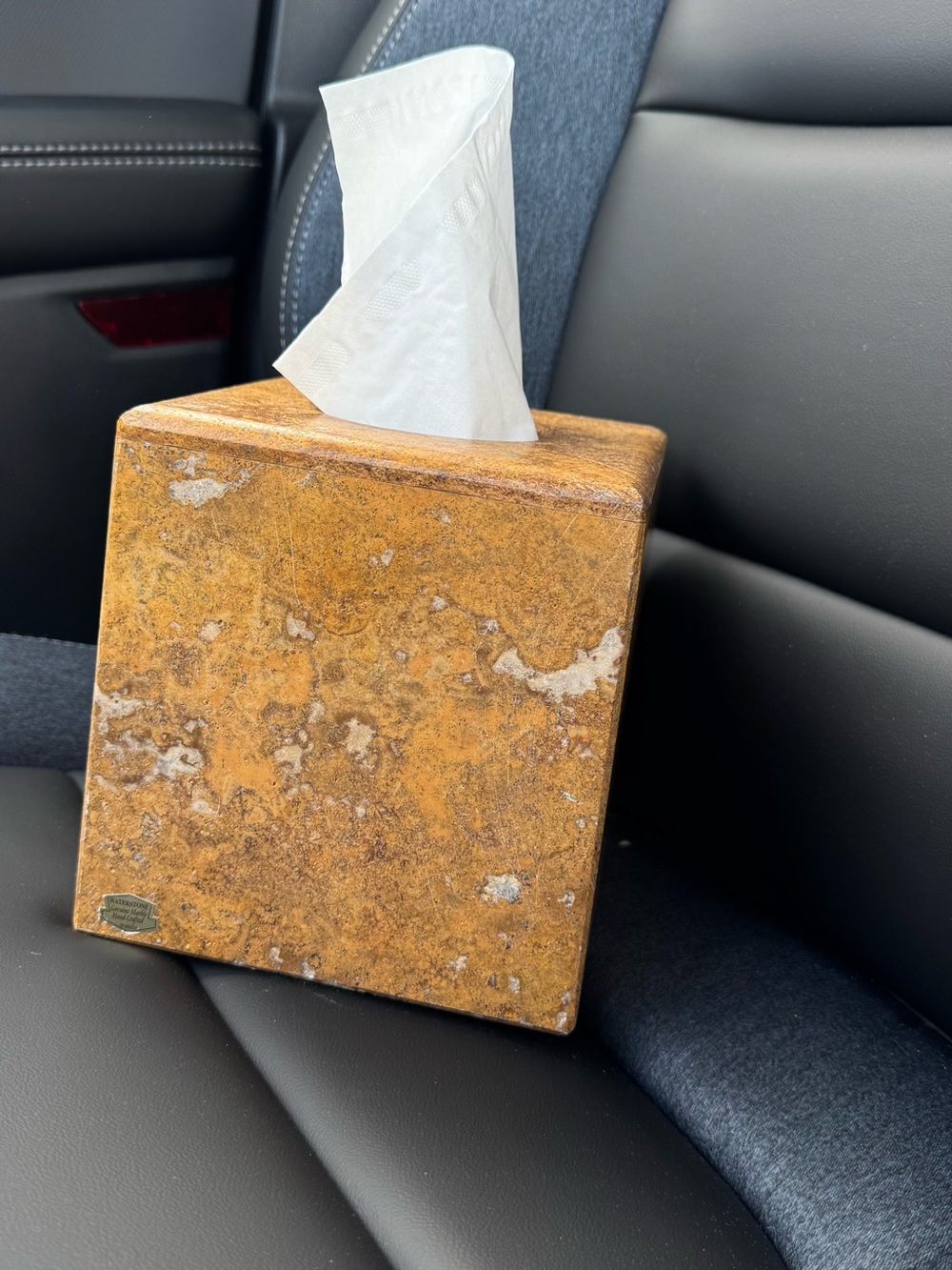 Waterstone Inc Marble Tissue Box Cover